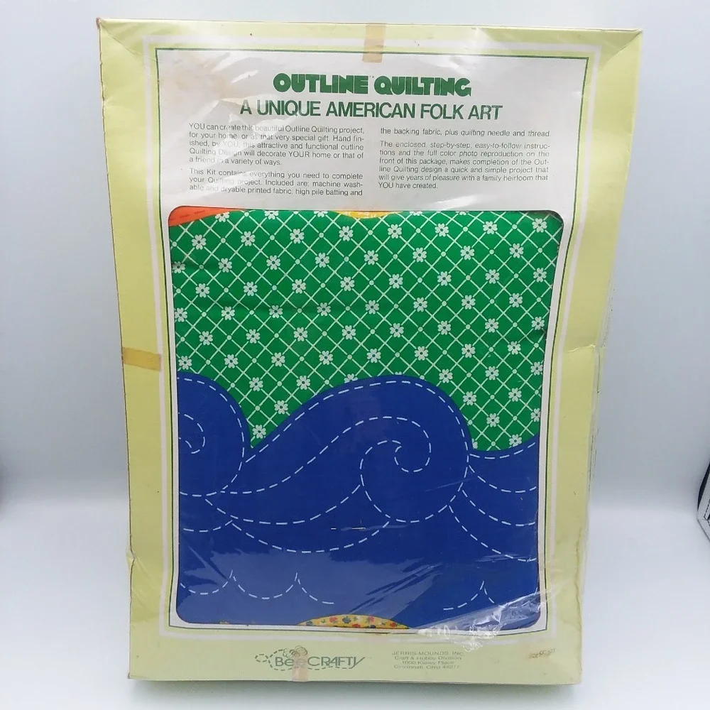 Vintage Bee Crafty Happy Ark Crib Quilt Kit  36 x‎ 45 Wall Hanging Decor USA NOS